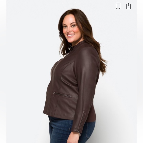 Faux leather jacket - Picture 2 of 9